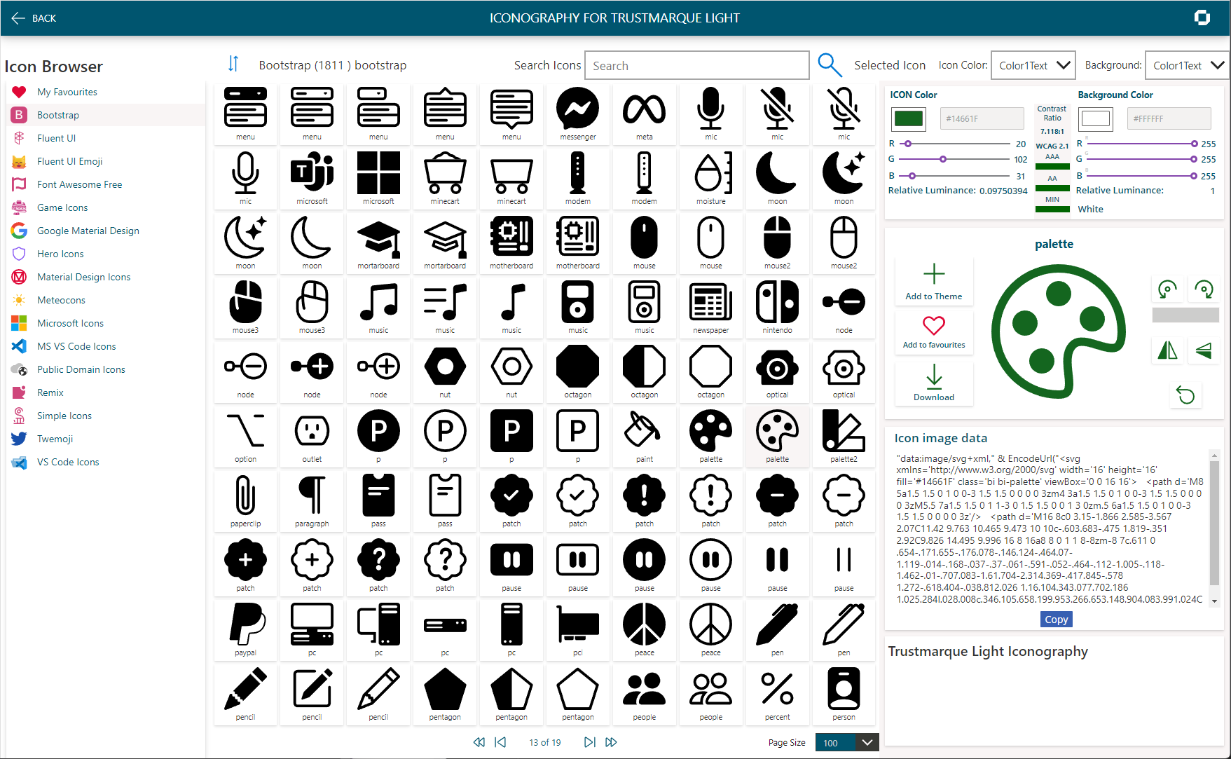 Bootstrap Icons Accessible Apps Kit