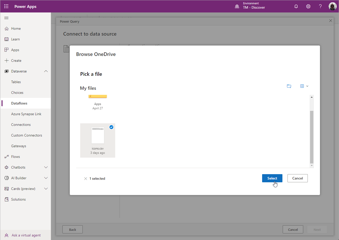 Configure Dataflow1