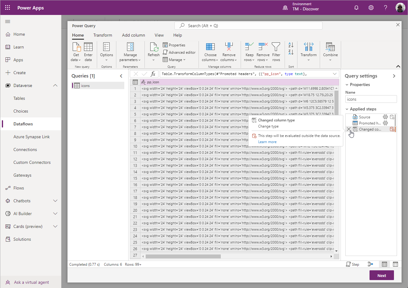 Configure Dataflow1