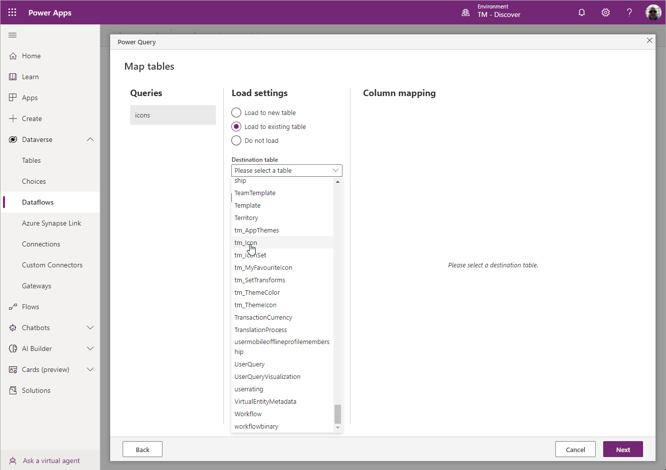 Configure Dataflow1